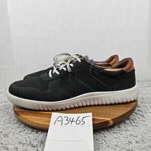 Johnston & Murphy McFarland Moc Toe Black Casual Lace Up Daily Sneaker Mens 13 M